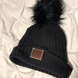 Black Love Your Melon Pom Beanie